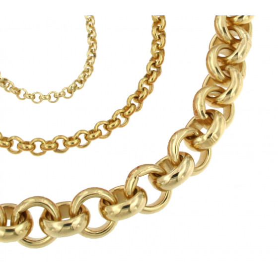 Belcher Chain Necklace Gold Doublé or 
